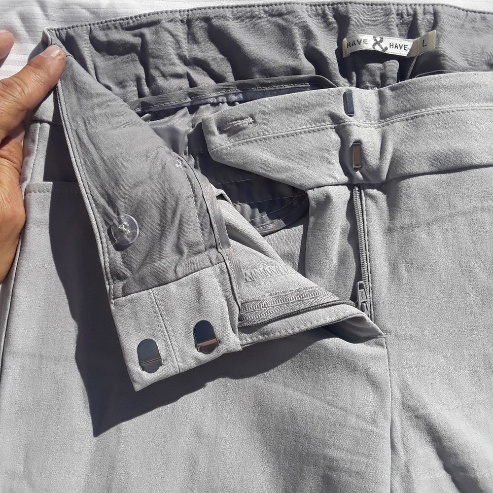 Have&Have grey flat front pant - Picture 7 of 12